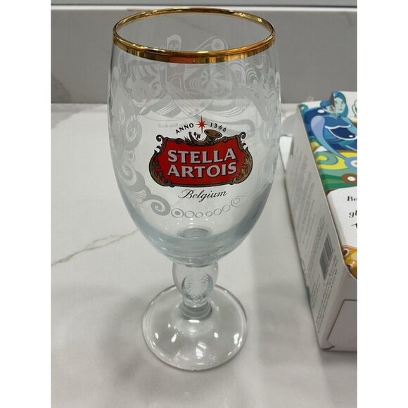 Stella Artois Water.org Limited Edition Brazil Chalice with Box 33cl Mermaids - Picture 3 of 6